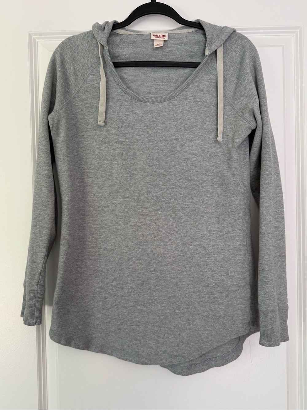 Mossimo Supply Co. Light Gray Hooded Long Sleeve Pullover